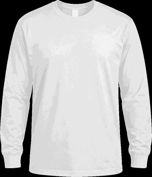 White long sleeve t-shirt with the Vision United Worship Center logo